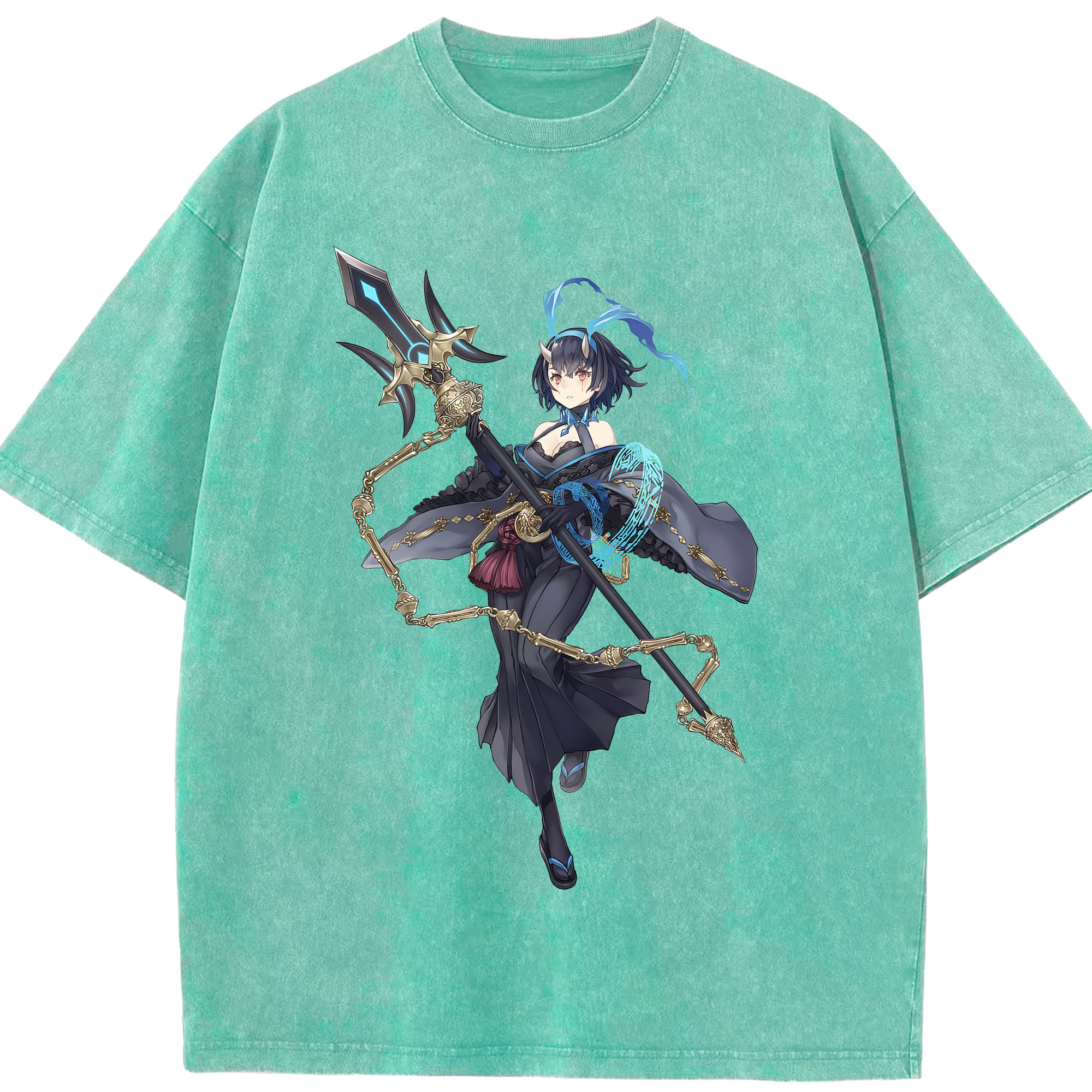 （画像用） 転スラ Regarding Reincarnated to Slime 綿100% ヴィンテージ風 半袖Tシャツ（フロントプリント）